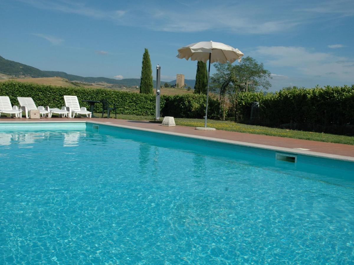 Spacious Farmhouse In Pienza With Swimming Pool Daire Contignano Dış mekan fotoğraf