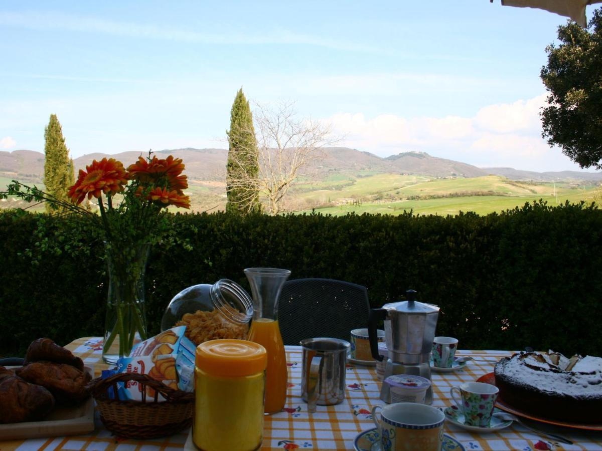 Spacious Farmhouse In Pienza With Swimming Pool Daire Contignano Dış mekan fotoğraf